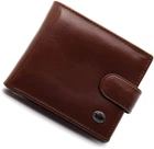 Чоловіче портмоне з натуральної шкіри з фіксацією ST Leather ST103 Коричневий