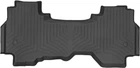 Автомобильные коврики в салон Weathertech на Dodge Ram 1500 Quad Cab 19- 2-й ряд черные Додж Рам 1500 WT0024833