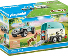 Ігровий набір фігурок Playmobil Car with Pony Trailer (4008789705112) - зображення 1