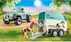 Ігровий набір фігурок Playmobil Car with Pony Trailer (4008789705112) - зображення 2