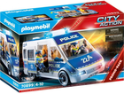 Zestaw figurek do zabawy Playmobil City Action Transporter policyjny ze światłem i dźwiękiem (4008789708991) - obraz 1
