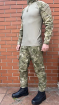 Тактическая военная форма (военный китель, тактическая рубашка убакс, военные тактические брюки, ремень) комуфляж оливия , размер M - изображение 3