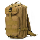 Тактичний штурмовий військовий рюкзак Armour Tactical М25 Oxford 600D (з системою MOLLE) 20-25 літрів Койот - зображення 5