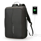 Рюкзак міський Mark Ryden Case MR6832 BK для ноутбука 15,6" з USB об'єм 20 л. Чорний (з вбудованим замком)