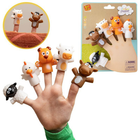 Набір іграшок на пальці Askato Finger Puppets Animals (6901440117614) - зображення 2