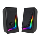 Активные колонки D.J. MJ-100A, для компьютера, ноутбука, смартфона, с RGB подсветкой