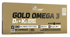 Жирні кислоти Olimp Gold Omega 3 D3+K2 Sport Edition 60 капсул (5901330062063) - зображення 1