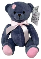 М'яка іграшка Tulilo Плюшевий ведмедик Сіро-рожевий 18 см (5904209892631) - зображення 1