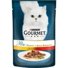 Влажный корм Gourmet Perle Duo с курицей и говядиной мини филе в подливке 85 г