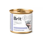Вологий корм для кішок Brit VD Gastrointestinal з лососем та горохом 200 г