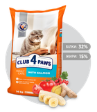 Корм Club 4 Paws для взрослых кошек с лососем