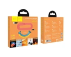 Кабель USB Hoco X21 Plus Silicone USB - Micro USB 1m Черно-Синий