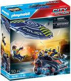 Zestaw figurek do zabawy Playmobil City Action Policyjny spadochron Pościg za amfibią (4008789707819) - obraz 1
