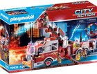 Zestaw figurek do zabawy Playmobil City Action Wóz strażacki z drabiną wieżową (4008789709356) - obraz 1