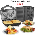 Мультимейкер 4 в 1 Domotec MS-7704 Гриль Сэндвичница Орешница Вафельница мощностью 1000 Вт