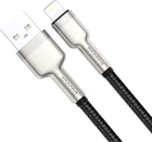 Kabel Baseus Cafule Series Metal Data Cable USB to IP 2.4A 0.25 m Czarny (CALJK-01) - obraz 2