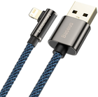Kabel Baseus Legend Series Elbow CACS USB AM-Lightning M 2.4A 90° 2 m Niebieski (CACS000103) - obraz 2