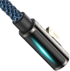 Кабель Baseus Legend Series Elbow CACS USB AM-Lightning M 2.4A 90° 2 м Blue (CACS000103) - зображення 3