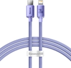Кабель Baseus Crystal Shine Series Fast Charging Data Cable Type-C to iP 20 W 1.2 m Purple (CAJY000205) - зображення 1