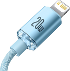 Кабель Baseus Crystal Shine Series Fast Charging Data Cable Type-C to iP 20W 1.2 м Sky Blue (CAJY001303) - зображення 4