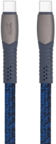 Кабель RIVACASE USB Type-C PS6105 BL12 Синій - зображення 1