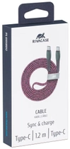 Kabel RIVACASE USB Type-C PS6105 RD12 Czerwony - obraz 4
