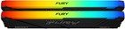 Pamięć RAM Kingston Fury DDR4-3600 32768MB PC4-28800 (Kit of 2x16384) Beast RGB 1Rx8 Black (KF436C18BB2AK2/32) - obraz 2