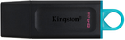 Флеш пам'ять USB Kingston DataTraveler Exodia 2x64GB USB 3.2 Gen 1 Black/Blue (DTX/64GB-2P) - зображення 4