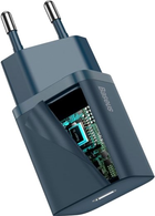 Мережевий зарядний пристрій Baseus Super Si Quick Charger 1C 20W EU Sets Blue (with cable) (TZCCSUP-B03) - зображення 6