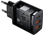 Зарядний пристрій Baseus Compact Quick Charger 2U+C 30 W EU Чорний (CCXJ-E01) - зображення 4
