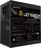Zasilacz Gigabyte GOLD 750W ATX 3.0 (GP-UD750GM PG5) - obraz 4