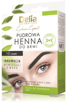 Henna do brwi Delia Eyebrow Expert pudrowa 1.0 Czerń 4 g (5901350488966) - obraz 1
