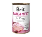 Вологий корм для цуценят Brit Paté & Meat зі смаком індички та курки