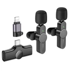 Беспроводная микрофонная система BOROFONE BFK12 Trophy lavalier dual-mic (iP/Type-C) Black