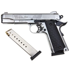 Сигнальний стартовий пістолет Kuzey 911 Chrome Engraved з додатковим магазином + пачка патронів Ozkursan 9мм - зображення 5
