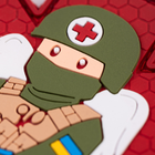 ПВХ патч "Военный медик" красный - Brand Element - изображение 3