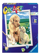 Malowanie po numerach Ravensburger CreArt Pieski 18 x 24 cm (4005556200481)