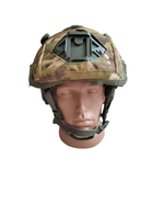 Кавер-чохол на тактичний шолом FAST, ТОР-Д універсальний з підсумком для АКБ - изображение 1