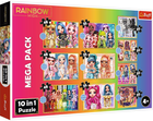 Набір пазлів Trefl Rainbow High Колекція модних ляльок 10 в 1 329 деталей (5900511960006) - зображення 1