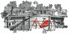 Puzzle Clementoni Panorama Amsterdam Bicycle 98 x 33 cm 1000 elementów (8005125394401) - obraz 2
