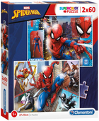 Zestaw puzzli Clementoni Super Kolor Spider-Man 27 x 19 cm 2 x 60 elementów (8005125216086) - obraz 1