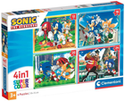 Zestaw puzzli Clementoni Super Kolor Sonic Hedgehog 19 x 14 cm 72 elementy (8005125215225) - obraz 1