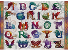 Puzzle Ravensburger Dragon Alphabet 70 x 50 cm 1000 elementow (4005556168149) - obraz 2