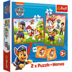 Zestaw puzzli + Memos Trefl Paw Patrol Psia ekipa w akcji 48+30 elementów (5900511933376) - obraz 1