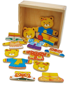 Puzzle figuralne Brimarex Wooden Teddy Bear Girl 13 x 13 cm 15 elementów (5907791509192) - obraz 2