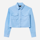 Koszula młodzieżowa dziewczęca jeansowa OVS 1860487 152 cm Niebieska (8051017203900) - obraz 1