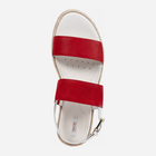 Жіночі сандалі Geox D025SC0009A 38 Червоний/Білий (8054730611243) - зображення 4
