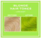Тонуючий бальзам для волосся Revolution Hair Tones For Blondes Lime Zest 150 мл (5057566416511) - зображення 2