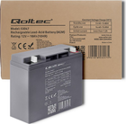 Akumulator Qoltec AGM 12V 18Ah max. 270A 53047 (5901878530475) - obraz 5