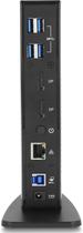 Stacja dokująca Delock 4xUSB3.2/2xDisplayPort 4K/RJ45 Ethernet/Audio Black (4043619877287) - obraz 3